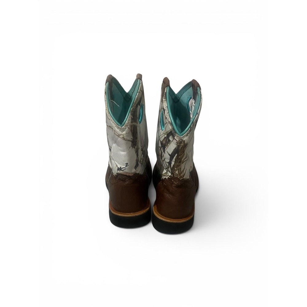Ariat Cowboy Boots Kids Brown Camo Leather TrueTimber 10010259 Size 3 - Picture 5 of 8
